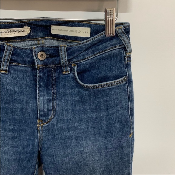 Anthropologie Hi-Rise Denim Leggings Size 26 - Picture 4 of 6
